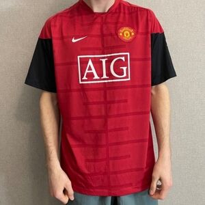 Nike Kids Manchester United Red Soccer Jersey
